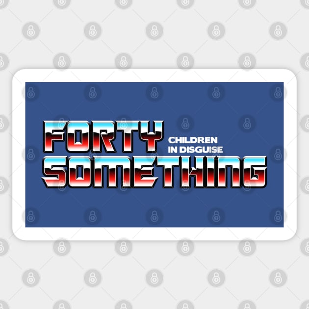 Forty Something Sticker by RyanButtonIllustrations